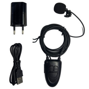 Inductive Bluetooth Necklace Mic Loop Black for Mini Wireless Invisible Earpiece