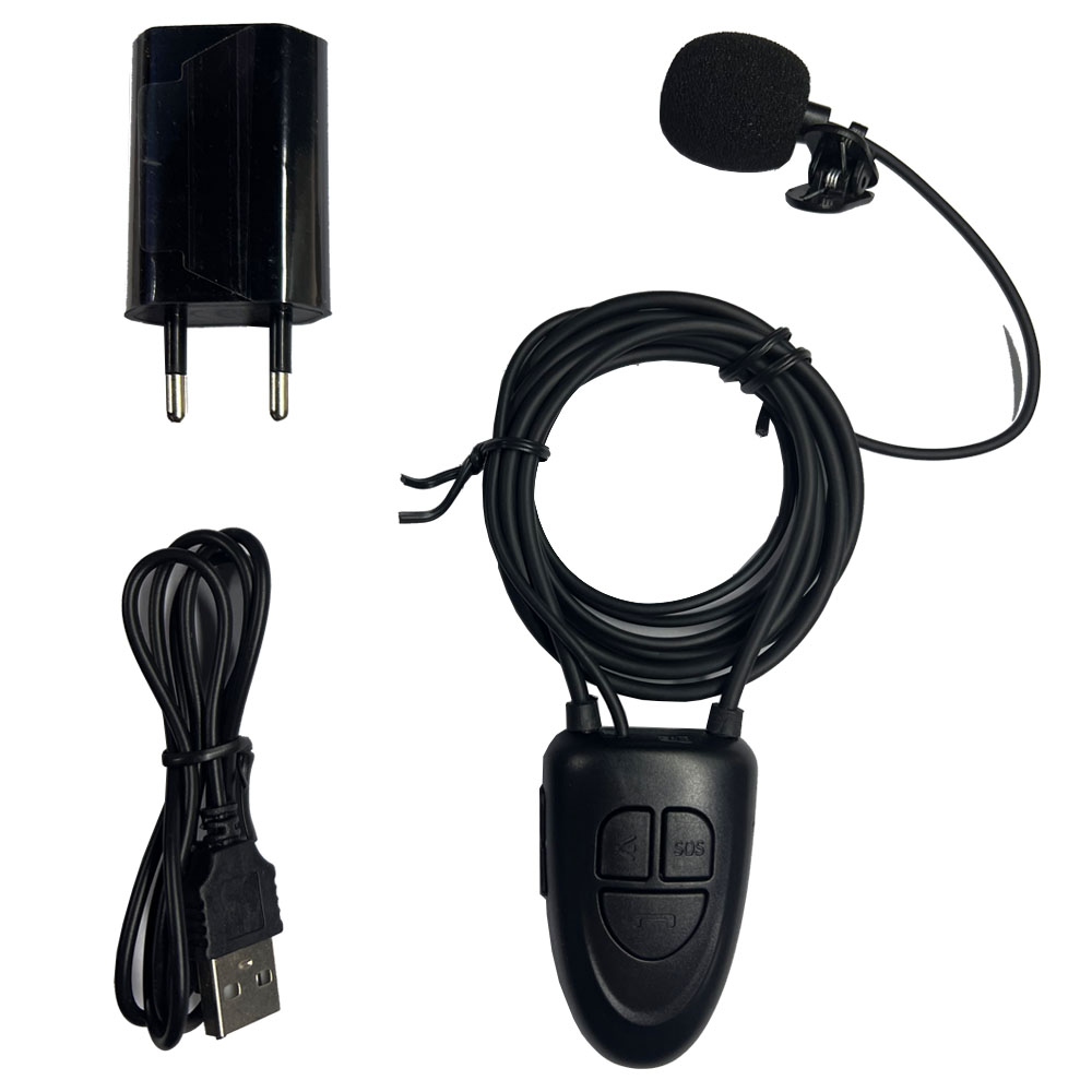 Inductive Bluetooth Necklace Mic Loop Black for Mini Wireless Invisible Earpiece