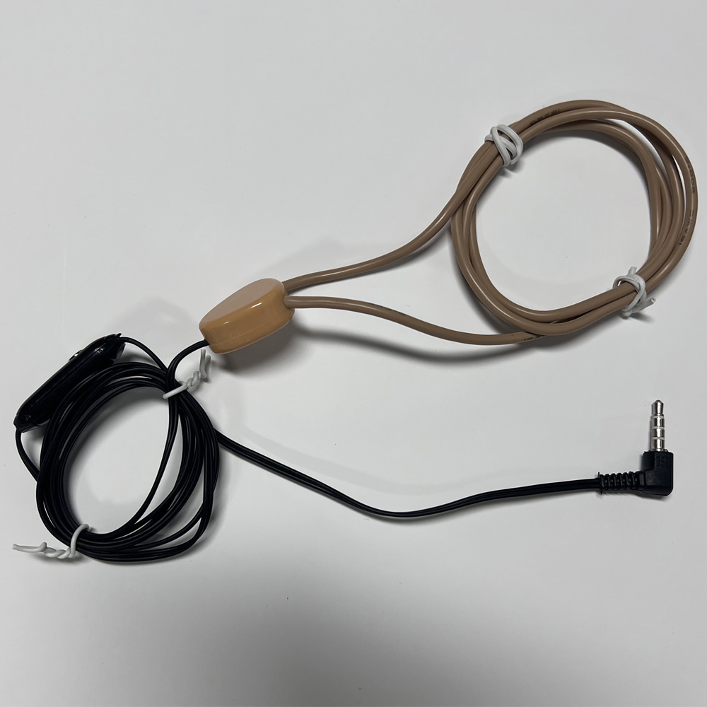 Wire Inductive Neckloop 3.5mm Headset Plug with Mini Earpiece